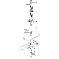 Hansgrohe Raindance E 360 Pomme de douche à 1 jet d'air avec raccord au plafond 100mm, 27381000, 27381000