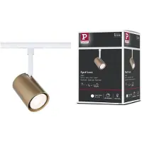 Paulmann URail Faretto su binario Luxe, oro/bianco, Ø 7 cm, GU10