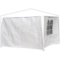 Lex MC3616 Pareti laterali per tende 3 x 3 m, 2 pz. bianco