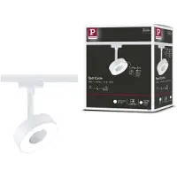 Paulmann URail LED faretto Circle, 3stepdim, 4.000K, bianco segnaletico