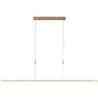 Quitani Lampada LED a sospensione Tolu, lunghezza 179 cm, ottone