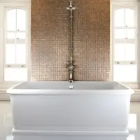 Casa Padrino vasca da bagno rettangolare freestanding 180 x 85 x 63 cm BLon - Vasca da bagno freestanding retro antico