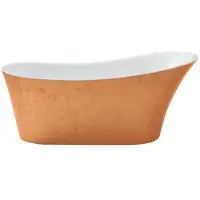 Casa Padrino Vasca da bagno freestanding Art Deco 171 x 74,5 x 72 cm, colore effetto rame modello He-Hol - Retro Antique Art Nouveau