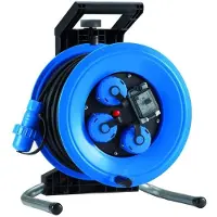 Hedi K325N2TDI, tamburo per cavi in plastica, modello Plus 320, lunghezza 25 metri, cavo 3x2,5 mm², per uso esterno