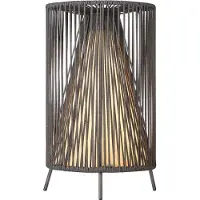 Blomus luce LED mobile ROPE Coal, lampada da terra per interni ed esterni, 54 cm