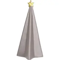 Koopman Albero di Natale con stella, Vetroceramica, 20 cm