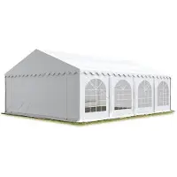 Sonstiges TOOLPORT 6x8 m Tendone per feste PREMIUM PVC ritardante di fiamma - bianco 100% impermeabile