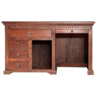 MASSIVMOEBEL24.DE | scrivania in legno di Acacia 140x64x80 nougat laccato OXFORD #511