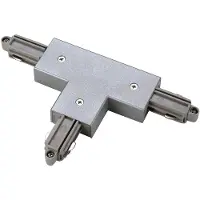 SLV 143072 T-Verbinder High voltage mounting rail T-connector 1-phase Silver-grey