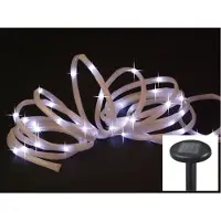 BURI Tubo luminoso solare 7m con 50 LED