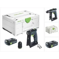 Festool Trapano avvitatore a batteria CXS 18 18 V 40 Nm senza spazzole + 1x batteria ricaricabile 3,0 Ah + systainer - senza caricabatterie