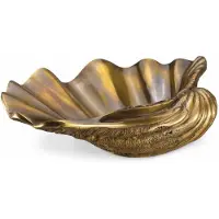 Casa Padrino oggetto decorativo a forma di conchiglia in ottone vintage 32 cm - Accessori decorativi