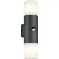 TRIO Lighting Applique esterni Hoosic 2 luci antracite sensore