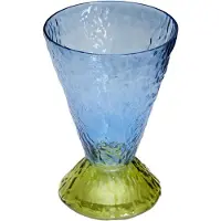 Hubsch Vaso Abyss, blu, vetro, altezza 29 cm, Ø 20 cm