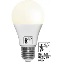 Star Trading Lampadina LED A60 E27 4,8W 2700K con sensore di movimento