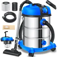 MASKO Aspirapolvere industriale , aspiraliquidi/asciutti, filtro HEPA, 2300W, 30L, sistema di filtraggio 3in1, con e senza sacco