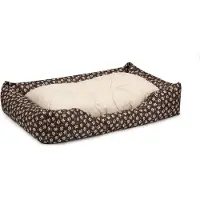 BedDog Cuccia per cani MIMI, divanetto per cani in Cordura, cuscino per cani in microfibra velour, SAND-DOG (marrone/motivo), (XL) ca. 100x85x23 cm