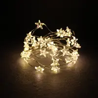 Mojawo Set di 3 catene luminose a LED a forma di stella, ciascuna con 40 LED, per uso subacqueo