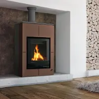 Aquaflam Termocamino HS FLAMINGO VARIO SAPORO 11/7 kW - velluto marrone