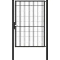 GAH Alberts 647322 Cancello singolo Flexo con accessori, antracite, larghezza 125 cm, altezza 180 cm