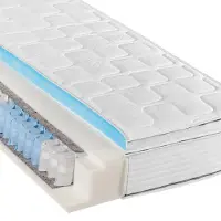Beco Materasso a molle Diamant Plus, altezza 26 cm, topper in schiuma gel integrato, non scivola - Dimensioni: 90 x 200 cm, grado di rigidità: H2 (0 kg - 100 kg)
