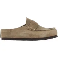 Birkenstock per donna. 1029675 Zoccoli in Pelle Naples Wrapped (Vestibilità Regolare) taupe (41), Basso, Nessuno, Casual