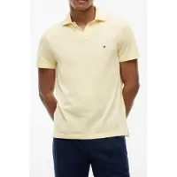 Tommy Hilfiger Slub Oxford Pique Polo Citronella/white Taglia: S | Polo Outlet | Uomo | Marrone