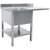 Saro Centro lavabo , 1 vasca, sinistra - L 1200 x P 600 mm