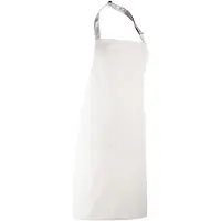 Premier Workwear PR150 | Grembiule con pettorina 'Colours' - Lavabile a 60 °C - Colore: bianco - Dimensioni: 91 x 102 cm