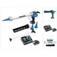 Makita Pistola a cartuccia a batteria DCG 180 RG1X 18 V 300 / 600 ml + 1x batteria ricaricabile 6,0 Ah + caricabatterie