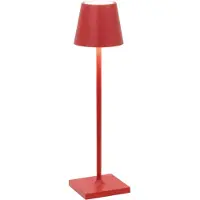 Zafferano Poldina micro torcia a batteria IP65 rossa