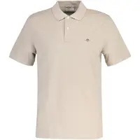 Gant per uomo. 2210 Polo Regular Fit Classica beige (M), Casual, Cotone, Classico, Manica corta