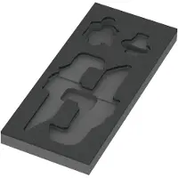 Wera 9840 Set di chiavi angolari con inserto in schiuma, senza utensili, 172 x 30 x 392 mm