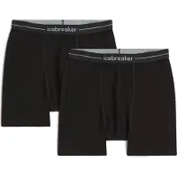 Icebreaker - Set da 2 boxer in lana merino - M Merino 150 Anatomica Boxers 2 Pack Black per Uomo - Taglia S - Nero