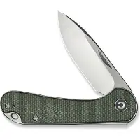 CIVIVI Elementum Slip Joint C18062AJ-2 Satin, Green Micarta, coltello da tasca slipjoint