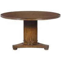 Casa Padrino tavolo da pranzo in rovere marrone Ø 135 x h. 78 cm - mobili per sala da pranzo in legno massiccio