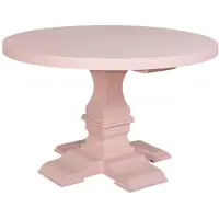 Casa Padrino Tavolo da pranzo rotondo in stile rustico "", color rosa chiaro/rosa, diametro 130 cm, altezza 78 cm, realizzato in legno di pino massello