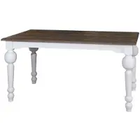 Casa Padrino tavolo da pranzo in stile country bianco / colori naturali 210 x 90 x h. 75 cm - Mobili per sala da pranzo in stile country