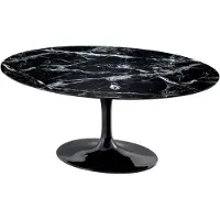 Casa Padrino Tavolo da pranzo ovale nero , lusso, dimensioni 170 x 110 x 75 cm - Mobile di alta qualità per la sala da pranzo