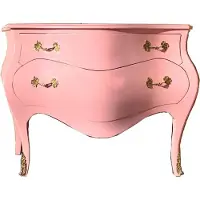 Casa Padrino Cassettiera barocca 120 cm rosa/oro - Credenze Mobili barocchi
