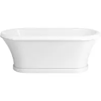 Casa Padrino Vasca da bagno liberty bianca 170 cm - Vasca da bagno freestanding in stile retrò