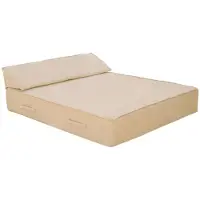 Casa Padrino lettino matrimoniale da giardino beige 180 x 160 cm