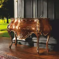 Casa Padrino Luxury Baroque Chest of Drawers Brown / Gold 155 cm - Italy