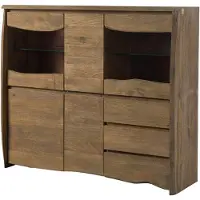 MASSIVMOEBEL24.DE MASSIVMOEBEL24 | PURE MANGO #100 Vetrina in legno di mango - oliato - sabbiato / marrone 166x48x145