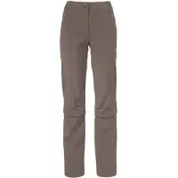 Vaude Women's Farley Stretch Capri T-Zip Pants III Pantaloni zip off Donna (34 - Short, marrone)