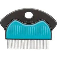 Trixie Pettine per pulci e polvere, 7 cm, grigio scuro/blu