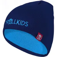 TROLLKIDS Kid's Troll Beanie Berretto Bambini (52-56 cm - 6-12 Years, blu)