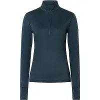 Super.natural Women's Tundra 175 Quarter Zip Maglia a manica lunga Donna (M, blu)