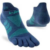 Injinji Women's Run Technical No-Show Calze da running Donna (40,5-44,5, blu)
