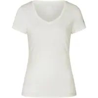 Super.natural Women's Sierra 140 V Neck Maglia merino Donna (XS, bianco)